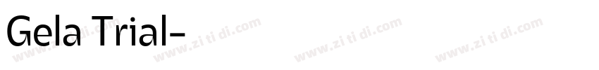 Gela Trial字体转换